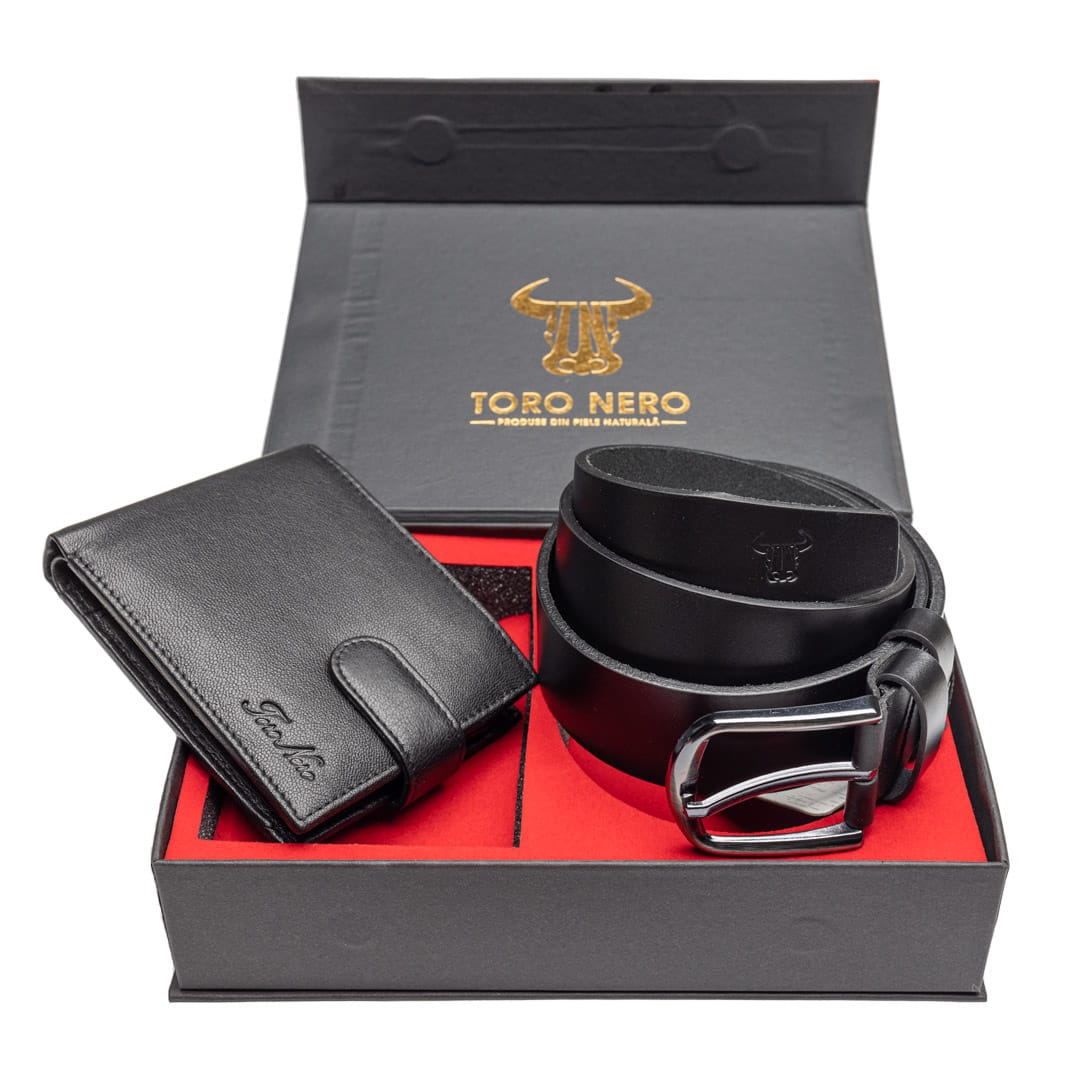 set-cadou-barbati-piele-naturala-negru-Vox-Smooth