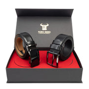 set-cadou-curea-barbati-piele-naturala-casual-elegant-negru-Soft-Smooth