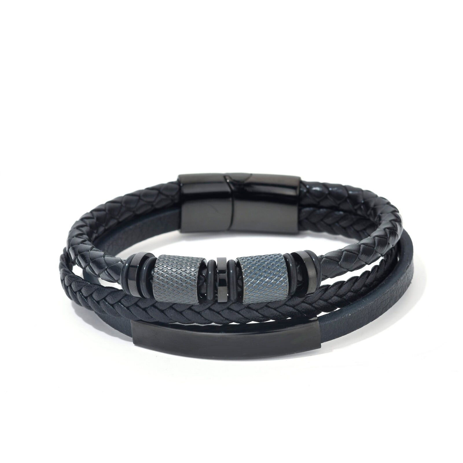 Bratara-barbati-piele-naturala-negru-Crocs1.jpg