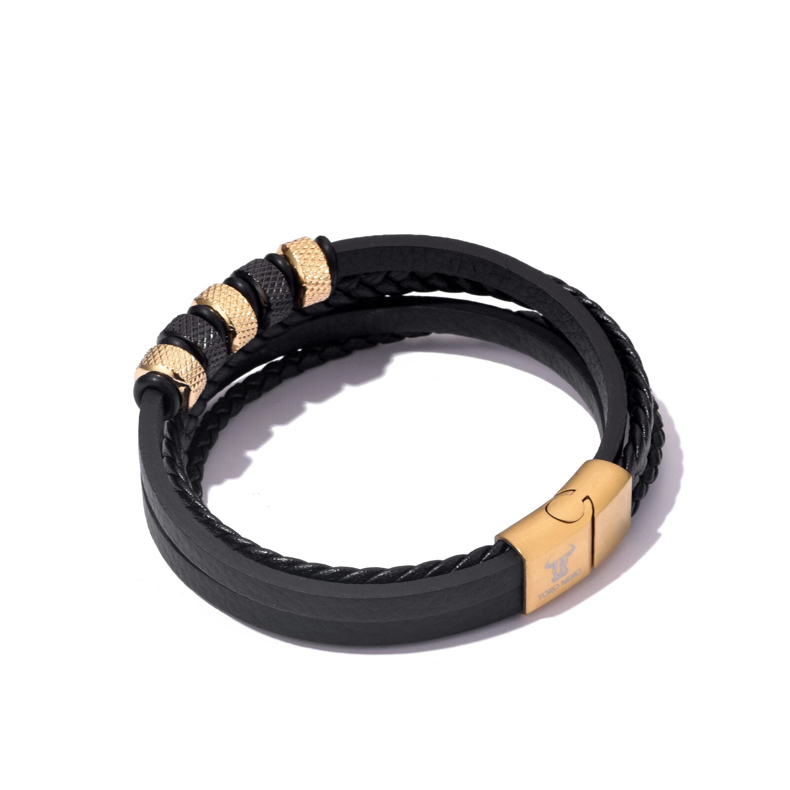 Bratara-barbati-piele-naturala-negru-auriu-Cercuri5.jpg