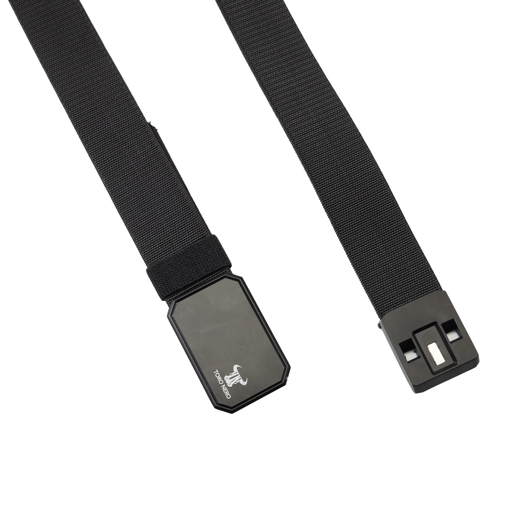Elastischer Herrengürtel, Magnetschnalle, verstellbar für mehrere Größen (maximal 125cm), schwarz Tor