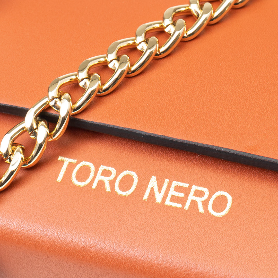 Damenhandtasche aus echtem Leder orange Natalia