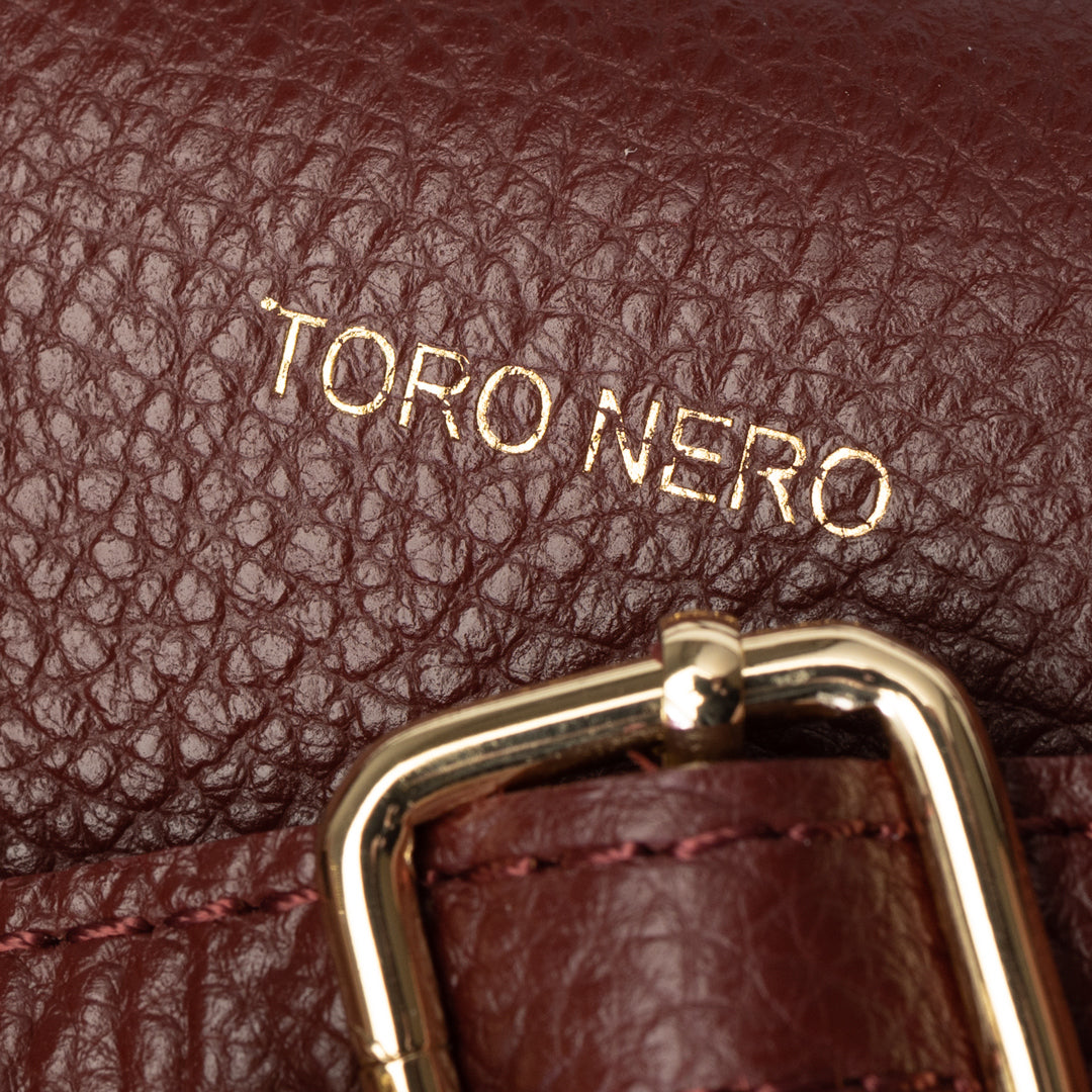 Damenhandtasche aus echtem Leder Bordeaux Mira