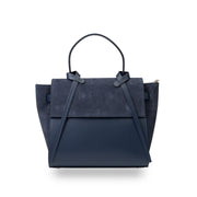 Damenhandtasche aus nachtblauem Wildleder Erika