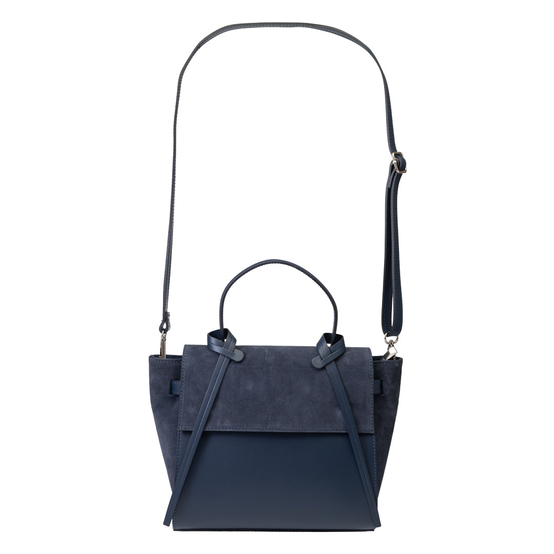 Damenhandtasche aus nachtblauem Wildleder Erika