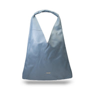Sac à main pour femme en cuir véritable bleu Camelia