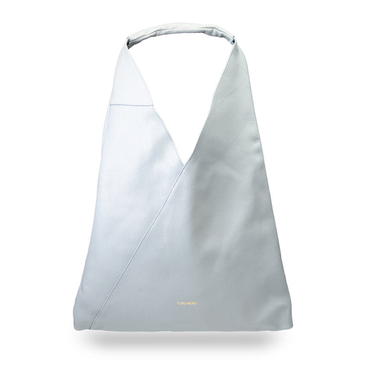 Sac à main en cuir véritable bleu clair pour femme Camelia