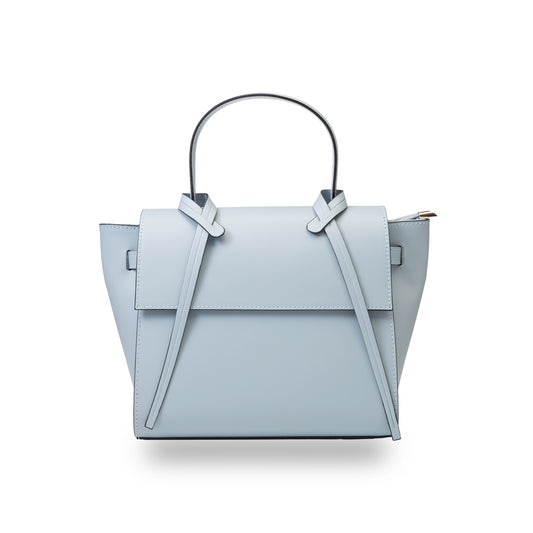 Damenhandtasche aus hellblauem Echtleder Erika
