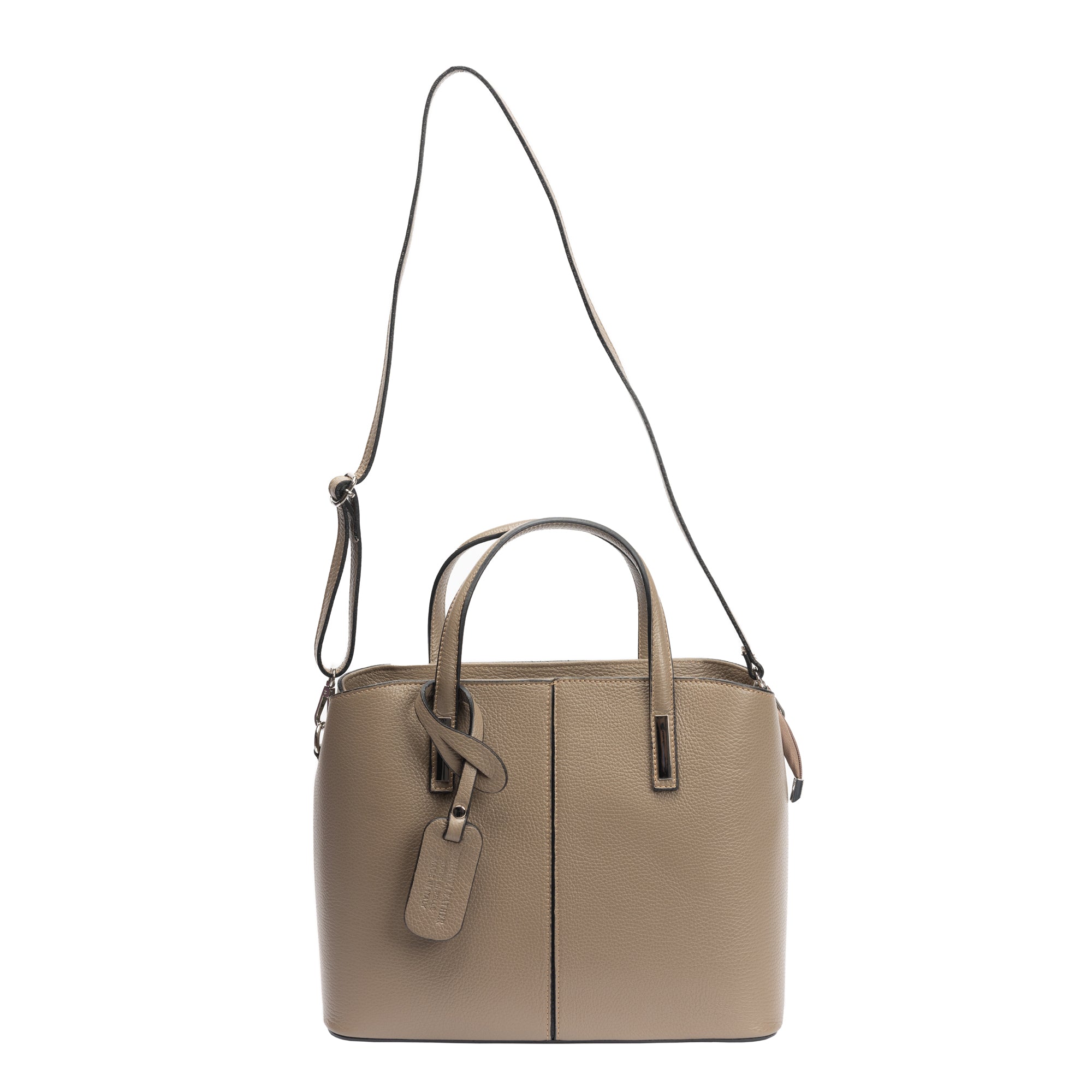 Bolso de mujer de piel natural beige Mara