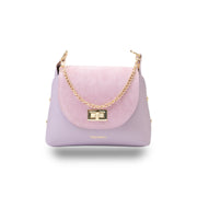 Sac pour femme en cuir suédé naturel, lilas Raisa