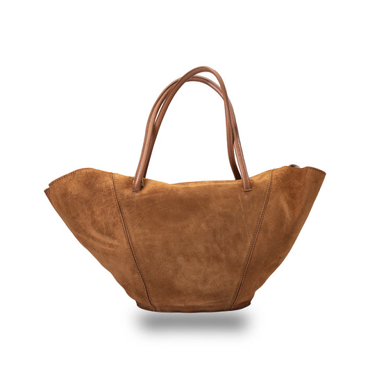 Sac à main pour femme en cuir véritable marron Diana