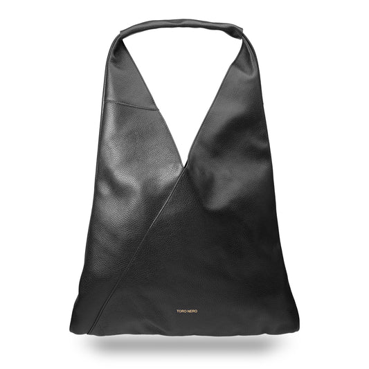 Damenhandtasche aus echtem Leder, schwarz, Camelia