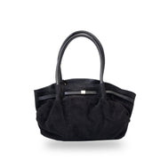 Sac à main femme en cuir véritable noir Elena