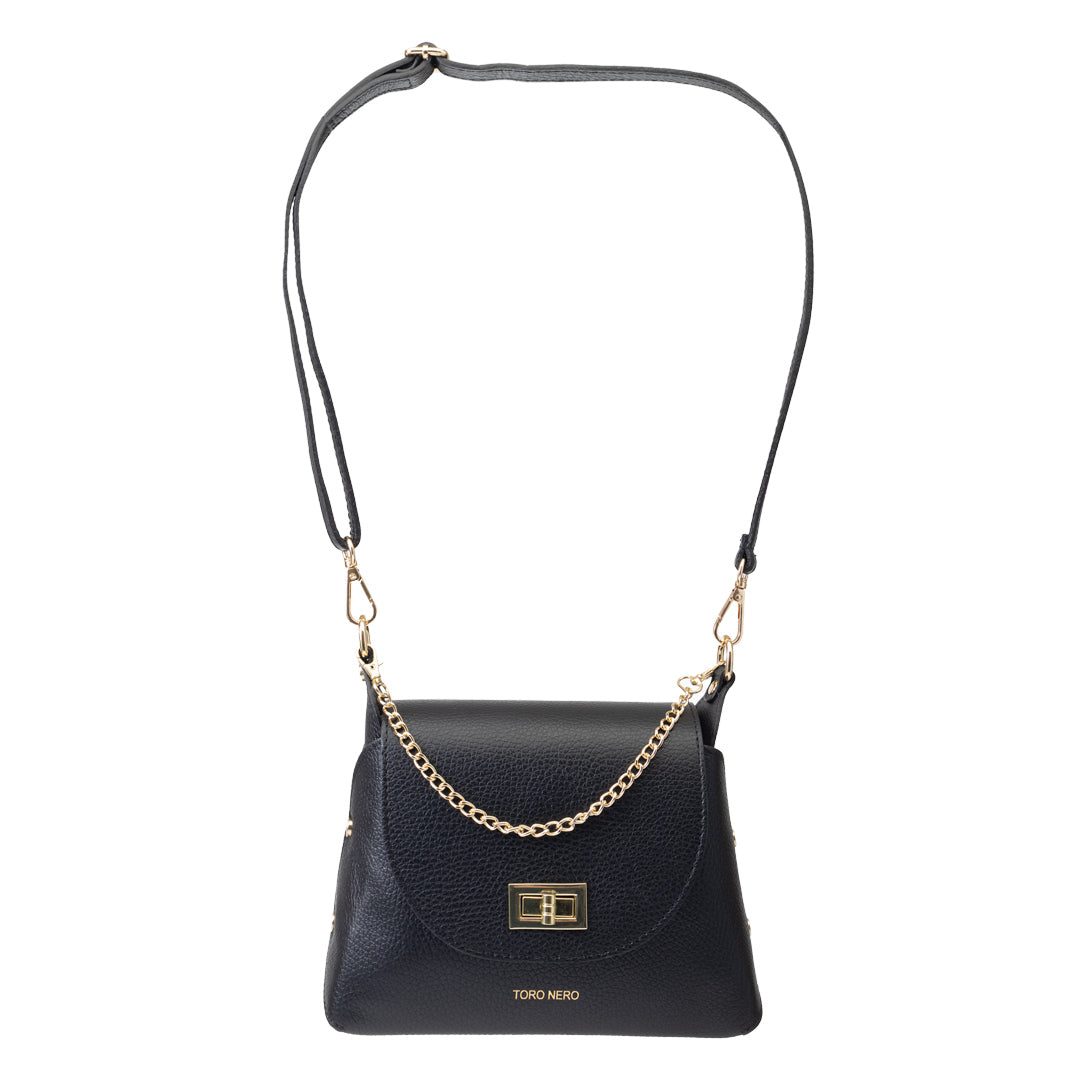 Sac femme en cuir véritable noir Raisa
