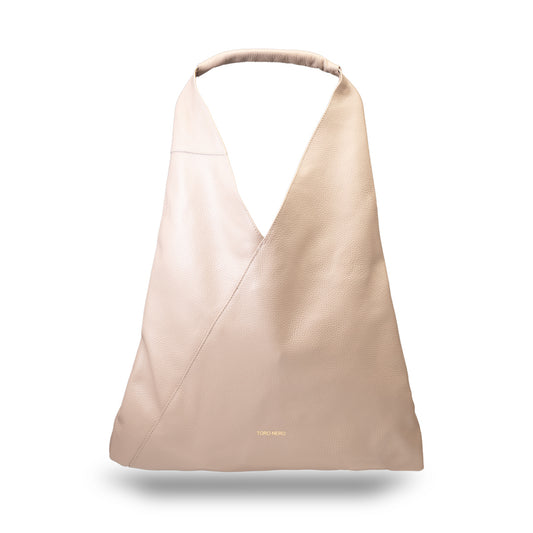 Damenhandtasche aus hellrosa Echtleder Camelia