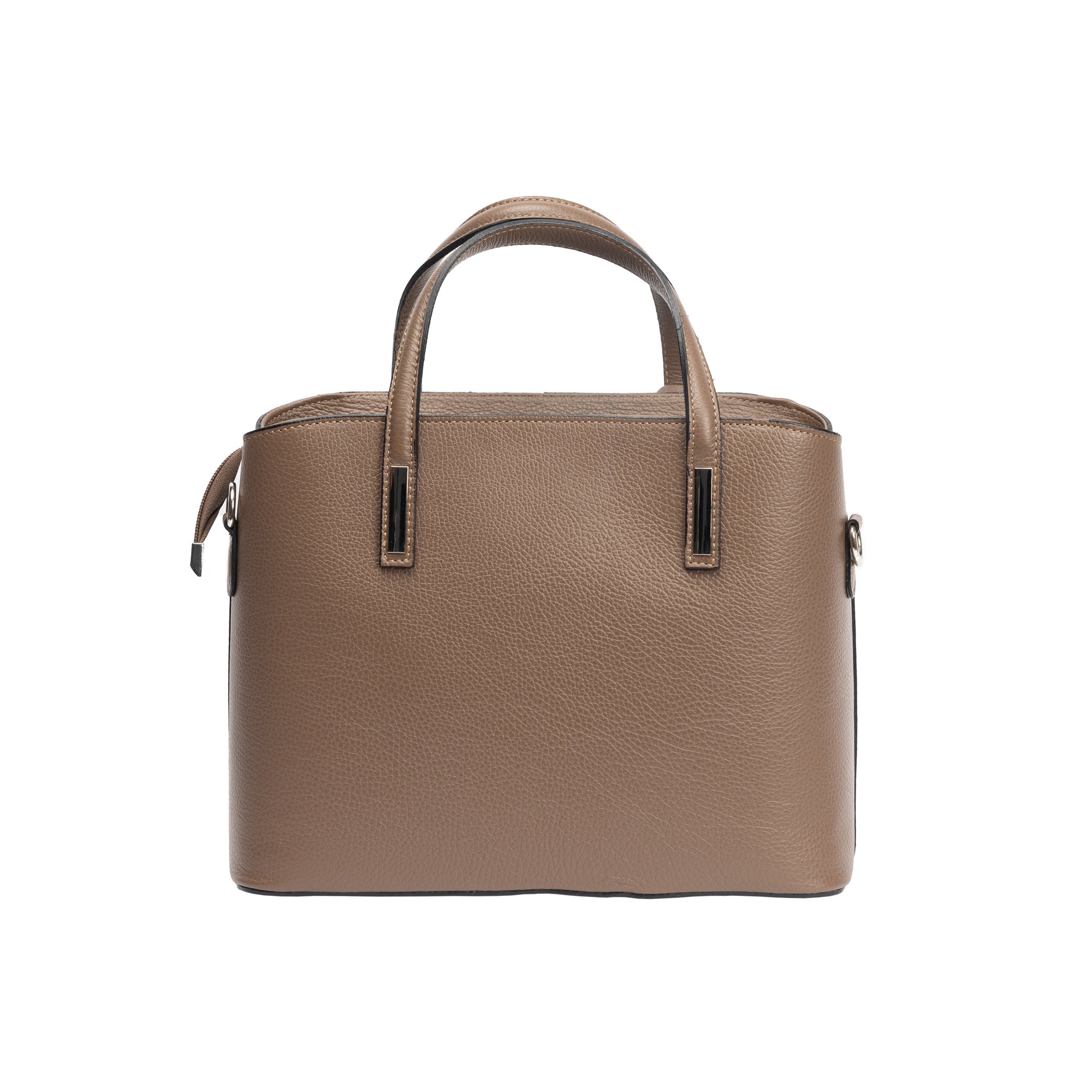 Sac pour femme en cuir véritable taupe Mara