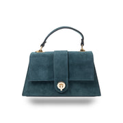 Sac à main en cuir véritable vert Verona