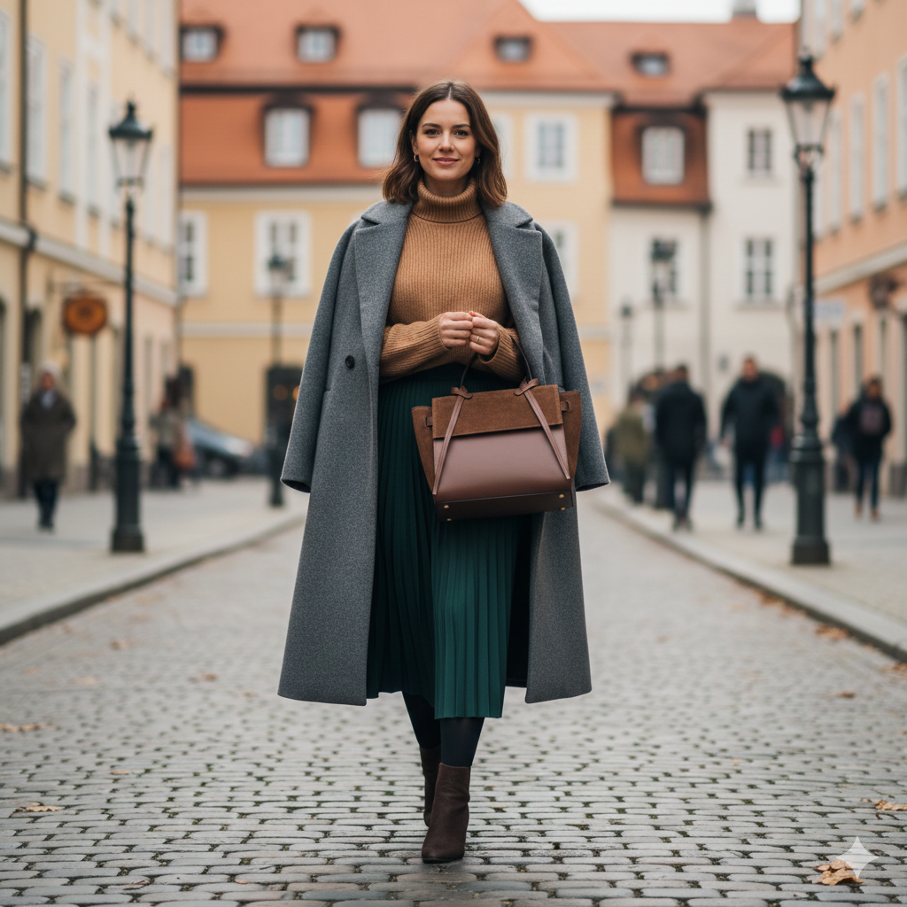 Sac pour femme en daim naturel marron foncé Erika