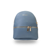 Mochila de piel natural azul Teen Spirit para mujer