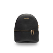 Sac à dos pour femme en cuir véritable noir Teen Spirit