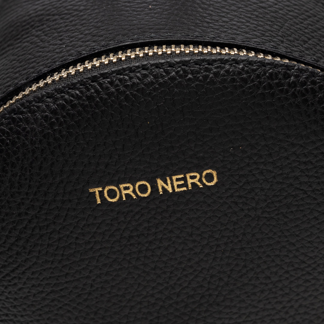 Sac à dos pour femme en cuir véritable noir Teen Spirit