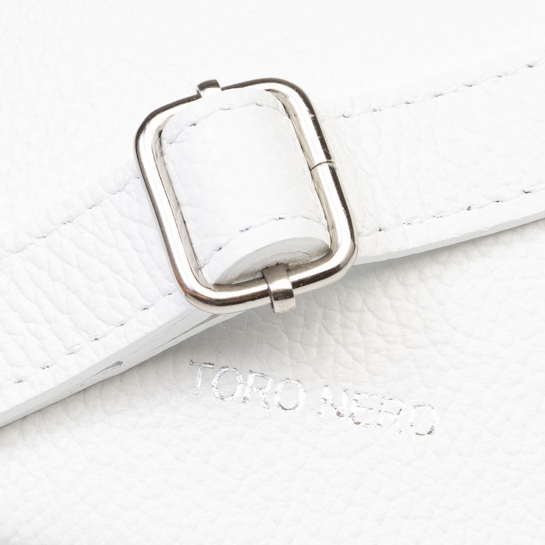 Women's white genuine leather bag Waist Glam