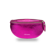 Borsetă damă din piele naturala fucsia Waist Glam